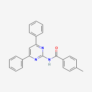 N-(4,6-diphenylpyrimidin-2-yl)-4-methylbenzamide