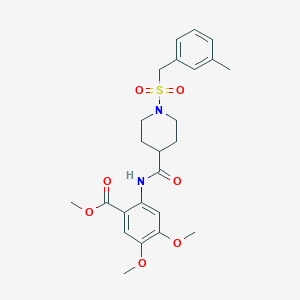 Methyl 4,5-dimethoxy-2-[({1-[(3-methylbenzyl)sulfonyl]piperidin-4-yl}carbonyl)amino]benzoate