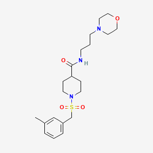 1-[(3-methylbenzyl)sulfonyl]-N-[3-(morpholin-4-yl)propyl]piperidine-4-carboxamide