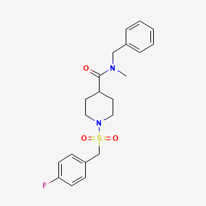 N-benzyl-1-[(4-fluorobenzyl)sulfonyl]-N-methylpiperidine-4-carboxamide