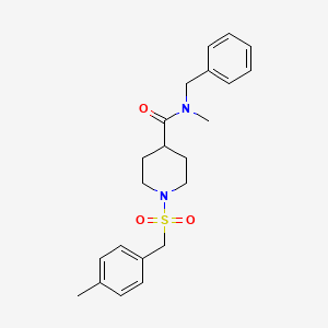 N-benzyl-N-methyl-1-[(4-methylbenzyl)sulfonyl]piperidine-4-carboxamide