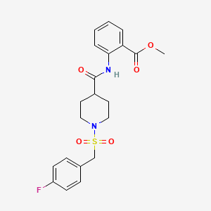 Methyl 2-[({1-[(4-fluorobenzyl)sulfonyl]piperidin-4-yl}carbonyl)amino]benzoate