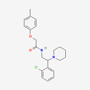 N-[2-(2-chlorophenyl)-2-(piperidin-1-yl)ethyl]-2-(4-methylphenoxy)acetamide