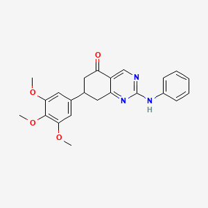 2-(phenylamino)-7-(3,4,5-trimethoxyphenyl)-7,8-dihydroquinazolin-5(6H)-one