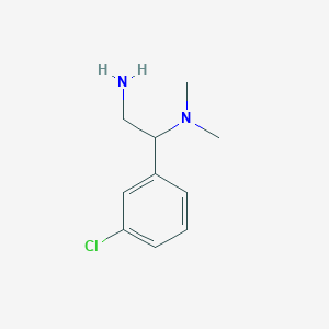 B113378 [2-Amino-1-(3-chlorophenyl)ethyl]dimethylamine CAS No. 96798-20-8