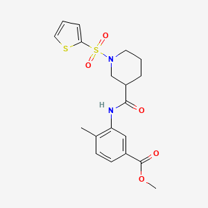 Methyl 4-methyl-3-({[1-(thiophen-2-ylsulfonyl)piperidin-3-yl]carbonyl}amino)benzoate