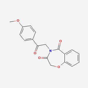 4-[2-(4-methoxyphenyl)-2-oxoethyl]-1,4-benzoxazepine-3,5(2H,4H)-dione