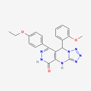 10-(4-ethoxyphenyl)-8-(2-methoxyphenyl)-2,4,5,6,7,11,12-heptazatricyclo[7.4.0.03,7]trideca-1(9),3,5,10-tetraen-13-one