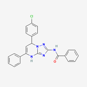 N-[7-(4-chlorophenyl)-5-phenyl-4,7-dihydro[1,2,4]triazolo[1,5-a]pyrimidin-2-yl]benzamide