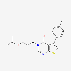 5-(4-methylphenyl)-3-[3-(propan-2-yloxy)propyl]thieno[2,3-d]pyrimidin-4(3H)-one