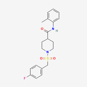 1-[(4-fluorobenzyl)sulfonyl]-N-(2-methylphenyl)piperidine-4-carboxamide