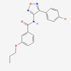 N-[4-(4-bromophenyl)-1,2,5-oxadiazol-3-yl]-3-propoxybenzamide