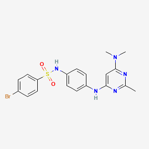 4-bromo-N-(4-((6-(dimethylamino)-2-methylpyrimidin-4-yl)amino)phenyl)benzenesulfonamide