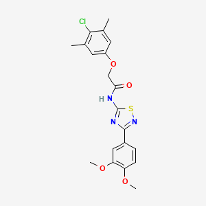 2-(4-chloro-3,5-dimethylphenoxy)-N-[3-(3,4-dimethoxyphenyl)-1,2,4-thiadiazol-5-yl]acetamide