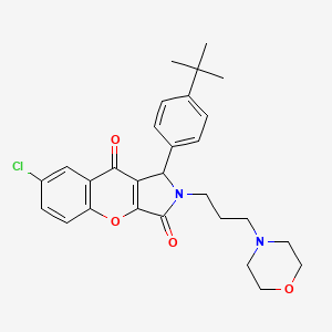 1-(4-Tert-butylphenyl)-7-chloro-2-[3-(morpholin-4-yl)propyl]-1,2-dihydrochromeno[2,3-c]pyrrole-3,9-dione