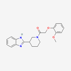 1-[3-(1H-benzimidazol-2-yl)piperidin-1-yl]-2-(2-methoxyphenoxy)ethanone