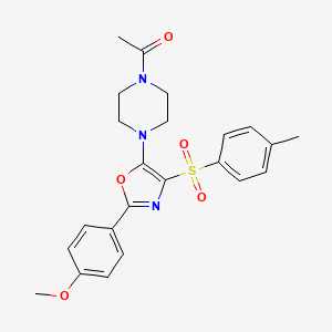 1-(4-{2-(4-Methoxyphenyl)-4-[(4-methylphenyl)sulfonyl]-1,3-oxazol-5-yl}piperazin-1-yl)ethanone