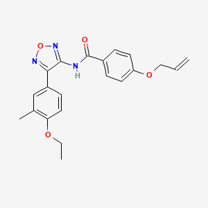 N-[4-(4-ethoxy-3-methylphenyl)-1,2,5-oxadiazol-3-yl]-4-(prop-2-en-1-yloxy)benzamide