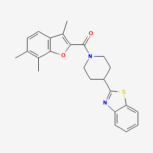 [4-(1,3-Benzothiazol-2-yl)piperidin-1-yl](3,6,7-trimethyl-1-benzofuran-2-yl)methanone