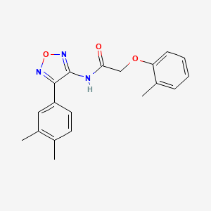 N-[4-(3,4-dimethylphenyl)-1,2,5-oxadiazol-3-yl]-2-(2-methylphenoxy)acetamide