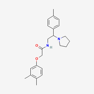 2-(3,4-dimethylphenoxy)-N-[2-(4-methylphenyl)-2-(pyrrolidin-1-yl)ethyl]acetamide