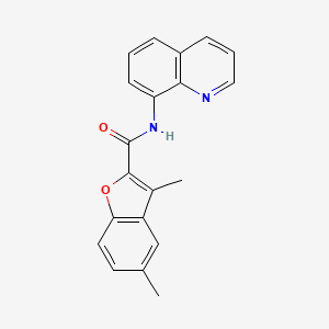 3,5-dimethyl-N-(quinolin-8-yl)-1-benzofuran-2-carboxamide