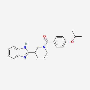 2-[1-(4-isopropoxybenzoyl)piperidin-3-yl]-1H-benzimidazole