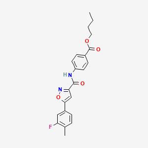 Butyl 4-({[5-(3-fluoro-4-methylphenyl)-1,2-oxazol-3-yl]carbonyl}amino)benzoate