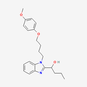 1-{1-[4-(4-methoxyphenoxy)butyl]-1H-benzimidazol-2-yl}butan-1-ol