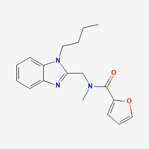 N-[(1-butyl-1H-benzimidazol-2-yl)methyl]-N-methylfuran-2-carboxamide