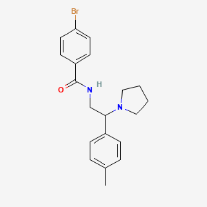 4-bromo-N-[2-(4-methylphenyl)-2-(pyrrolidin-1-yl)ethyl]benzamide