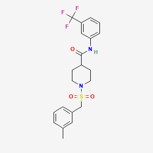 1-[(3-methylbenzyl)sulfonyl]-N-[3-(trifluoromethyl)phenyl]piperidine-4-carboxamide