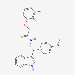 molecular formula C27H28N2O3 B11338215 2-(2,3-dimethylphenoxy)-N-[2-(1H-indol-3-yl)-2-(4-methoxyphenyl)ethyl]acetamide 