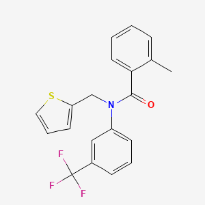 2-methyl-N-(thiophen-2-ylmethyl)-N-[3-(trifluoromethyl)phenyl]benzamide