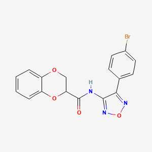 N-[4-(4-bromophenyl)-1,2,5-oxadiazol-3-yl]-2,3-dihydro-1,4-benzodioxine-2-carboxamide