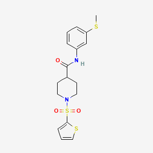 N-[3-(methylsulfanyl)phenyl]-1-(thiophen-2-ylsulfonyl)piperidine-4-carboxamide