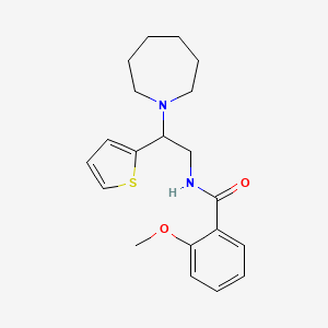 N-[2-(azepan-1-yl)-2-(thiophen-2-yl)ethyl]-2-methoxybenzamide