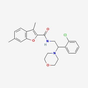 N-[2-(2-chlorophenyl)-2-(morpholin-4-yl)ethyl]-3,6-dimethyl-1-benzofuran-2-carboxamide