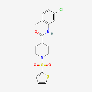 N-(5-chloro-2-methylphenyl)-1-(thiophen-2-ylsulfonyl)piperidine-4-carboxamide