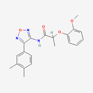 N-[4-(3,4-dimethylphenyl)-1,2,5-oxadiazol-3-yl]-2-(2-methoxyphenoxy)propanamide