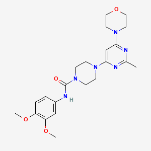 N-(3,4-dimethoxyphenyl)-4-(2-methyl-6-morpholinopyrimidin-4-yl)piperazine-1-carboxamide