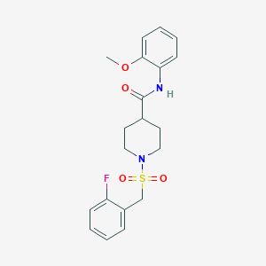 1-[(2-fluorobenzyl)sulfonyl]-N-(2-methoxyphenyl)piperidine-4-carboxamide