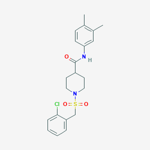 1-[(2-chlorobenzyl)sulfonyl]-N-(3,4-dimethylphenyl)piperidine-4-carboxamide