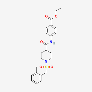 Ethyl 4-[({1-[(2-methylbenzyl)sulfonyl]piperidin-4-yl}carbonyl)amino]benzoate