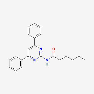 N-(4,6-diphenylpyrimidin-2-yl)hexanamide