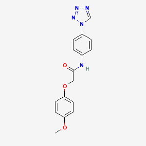 2-(4-methoxyphenoxy)-N-[4-(1H-tetrazol-1-yl)phenyl]acetamide