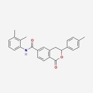 molecular formula C25H23NO3 B11338436 N-(2,3-dimethylphenyl)-3-(4-methylphenyl)-1-oxo-3,4-dihydro-1H-isochromene-6-carboxamide 