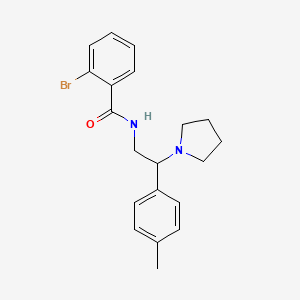 2-bromo-N-[2-(4-methylphenyl)-2-(pyrrolidin-1-yl)ethyl]benzamide