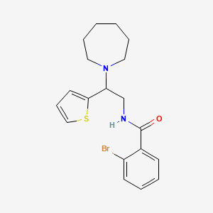 N-[2-(azepan-1-yl)-2-(thiophen-2-yl)ethyl]-2-bromobenzamide