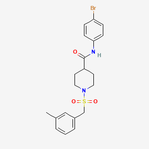 N-(4-bromophenyl)-1-[(3-methylbenzyl)sulfonyl]piperidine-4-carboxamide